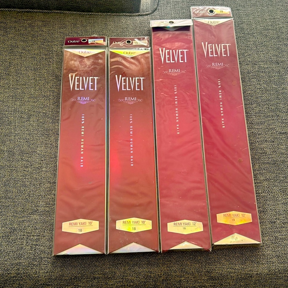Velvet 100% Remi Human Hair - FOUR PACK BUNDLE